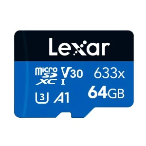 Lexar microSDXC 64 Go High-Performance UHS-1 633x (95 Mb/s) + adaptateur SD